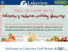 Tablet Screenshot of lakeviewresort.com